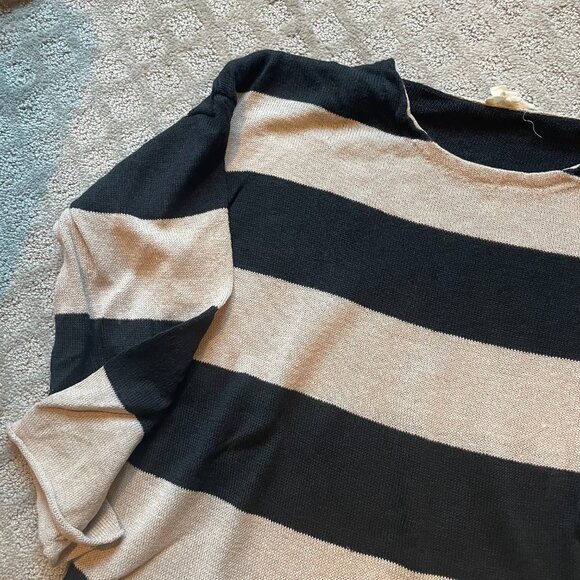 EILEEN FISHER PETITE striped sweater PL petite large - Picture 3 of 10